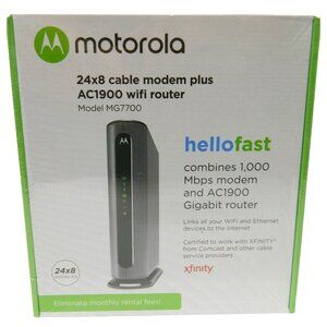 Motorola MG7700 Modem WiFi Router Combo Power Boost Comcast Xfinity Cox Spectrum